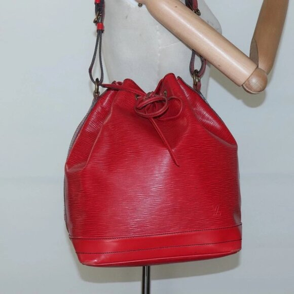 LOUIS VUITTON Epi Noe Shoulder Bag Red M44007 LV Auth ar13738 - Picture 1 of 15